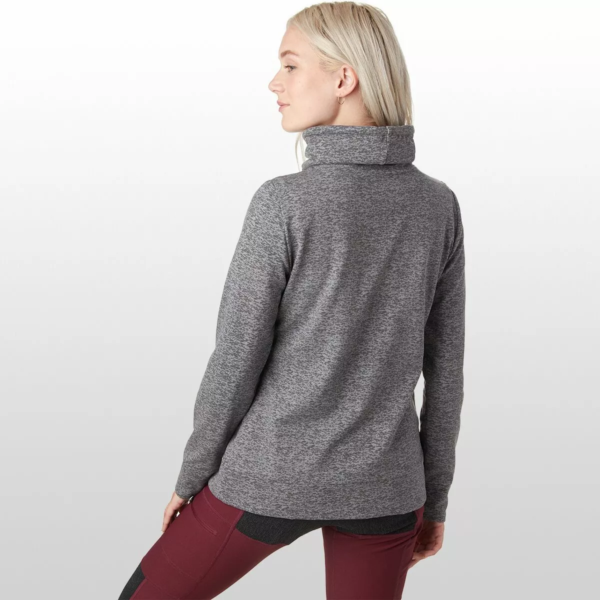 Stoic Quilted Cowl Neck Tie Sweater Women's 5 Stoic Quilted Cowl Neck Tie Sweater Women's - Image 5