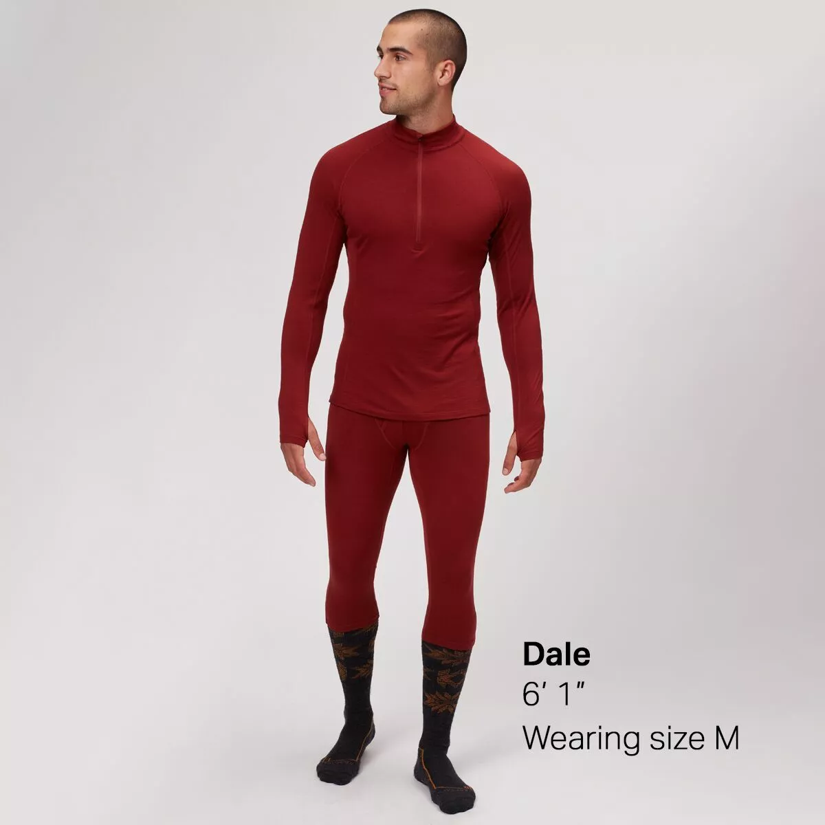 Stoic Merino Blend Calf Length Baselayer Bottom Men's 2 Stoic Merino Blend Calf Length Baselayer Bottom Men's - Image 2