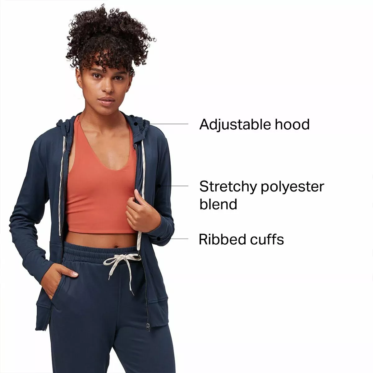 Stoic Full Zip Hoodie Women's 2 Stoic Full Zip Hoodie Women's - Image 2