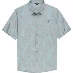 Stoic Fern Print Performance Woven Button Down Shirt Men's