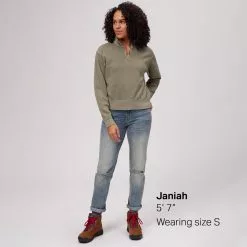 Stoic Cotton Cropped 1/4 Zip Pullover Women's -Stoic Pop Store GRAGRE D7