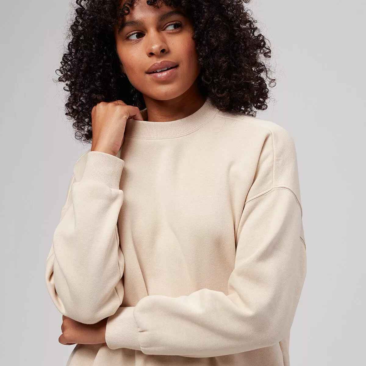 Stoic French Terry Crop Crewneck Hoodie Women's 5 Stoic French Terry Crop Crewneck Hoodie Women's - Image 5