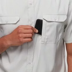 Stoic Performance Button Down Solid Shirt Men's -Stoic Pop Store LIGGRE D3