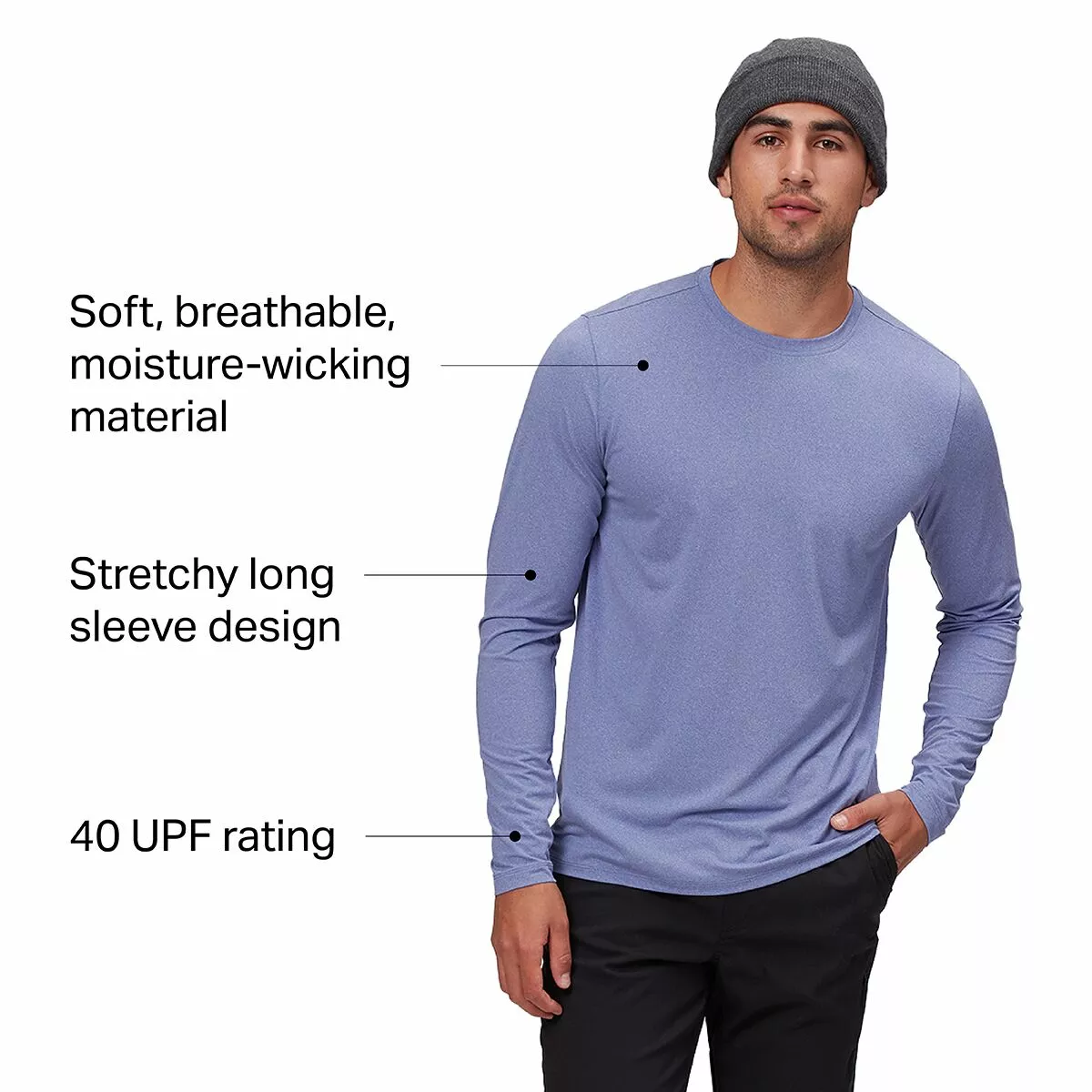 Stoic Tech Long Sleeve Crew Shirt Men's 2 Stoic Tech Long Sleeve Crew Shirt Men's - Image 2