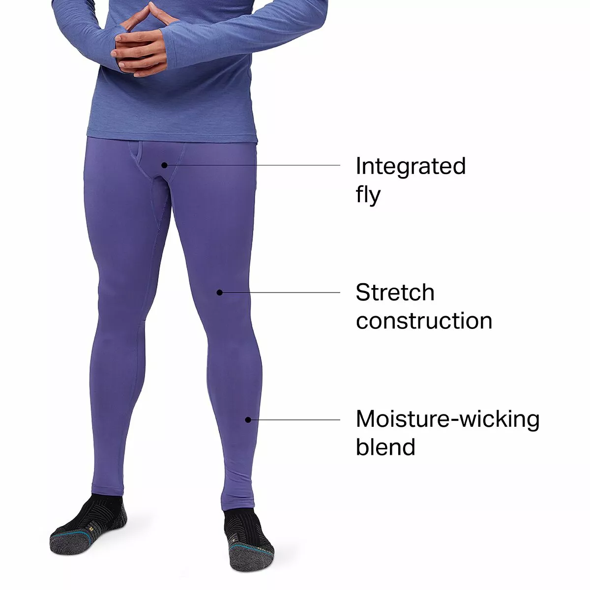 Stoic Midweight Baselayer Bottom Men's 2 Stoic Midweight Baselayer Bottom Men's - Image 2