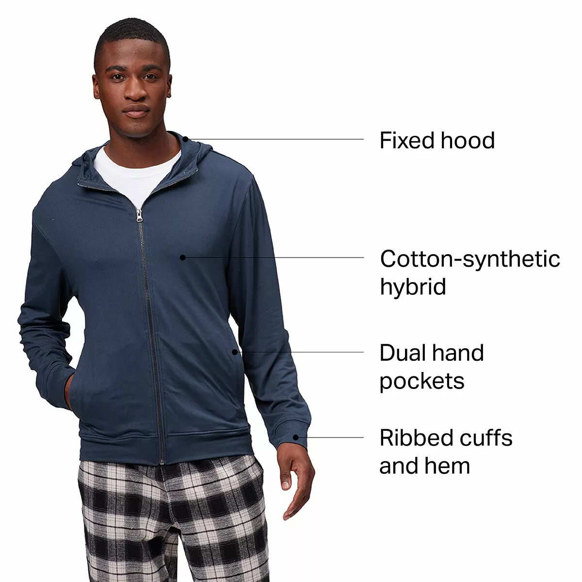 Stoic Full Zip Hoodie Men's 2 Stoic Full Zip Hoodie Men's - Image 2