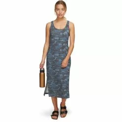 Stoic Sleeveless Camo Midi Dress Women's