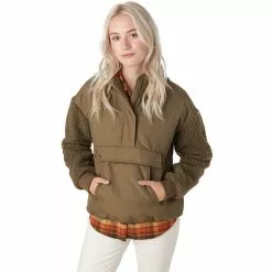 Stoic Quilted Sherpa Sleeve Anorak Jacket Women's