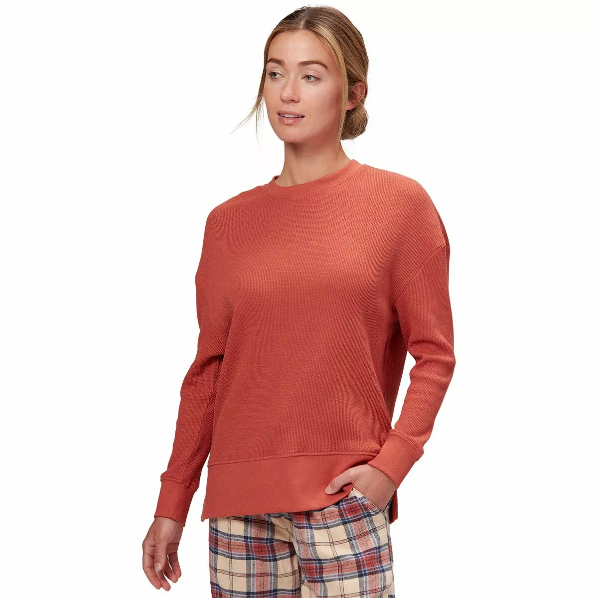 Stoic Long Sleeve Waffle Knit Top Women's 6 Stoic Long Sleeve Waffle Knit Top Women's - Image 6