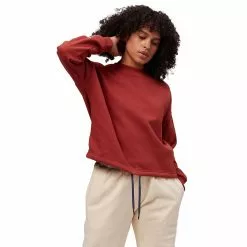 Stoic French Terry Crop Crewneck Hoodie Women's 13 Stoic French Terry Crop Crewneck Hoodie Women's -Stoic Pop Store RED