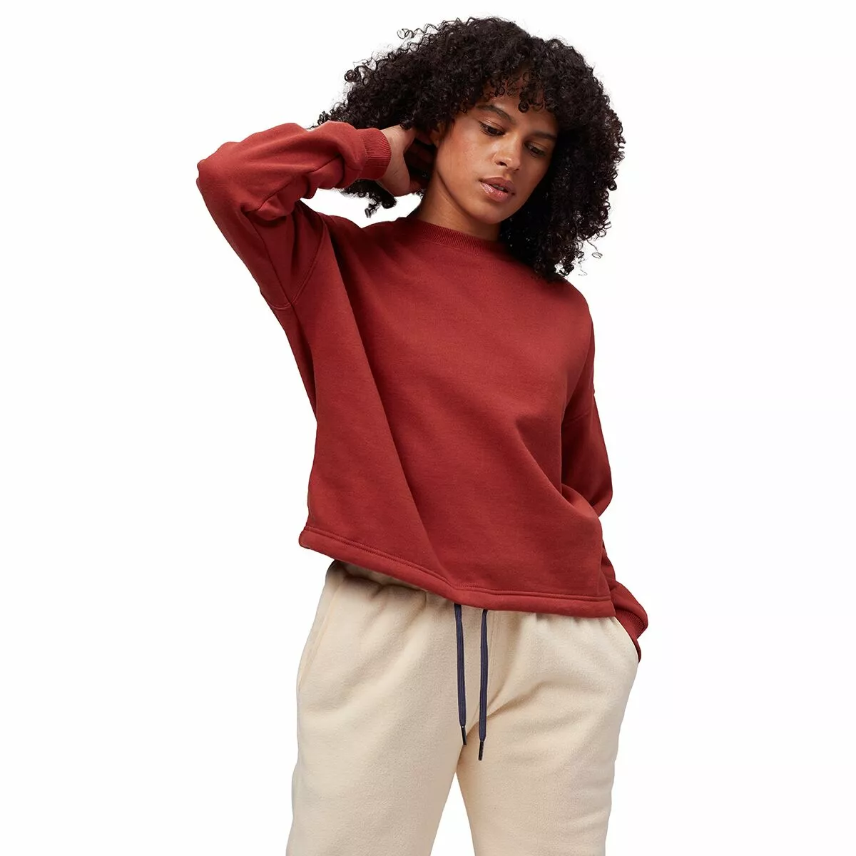 Stoic French Terry Crop Crewneck Hoodie Women's 7 Stoic French Terry Crop Crewneck Hoodie Women's - Image 7