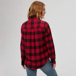 Stoic Super Soft Pocket Flannel Shirt Women's 26 Stoic Super Soft Pocket Flannel Shirt Women's -Stoic Pop Store REDSHAPLA D1 1