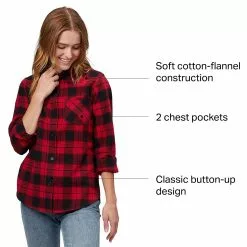 Stoic Super Soft Pocket Flannel Shirt Women's 22 Stoic Super Soft Pocket Flannel Shirt Women's -Stoic Pop Store REDSHAPLA D6 1