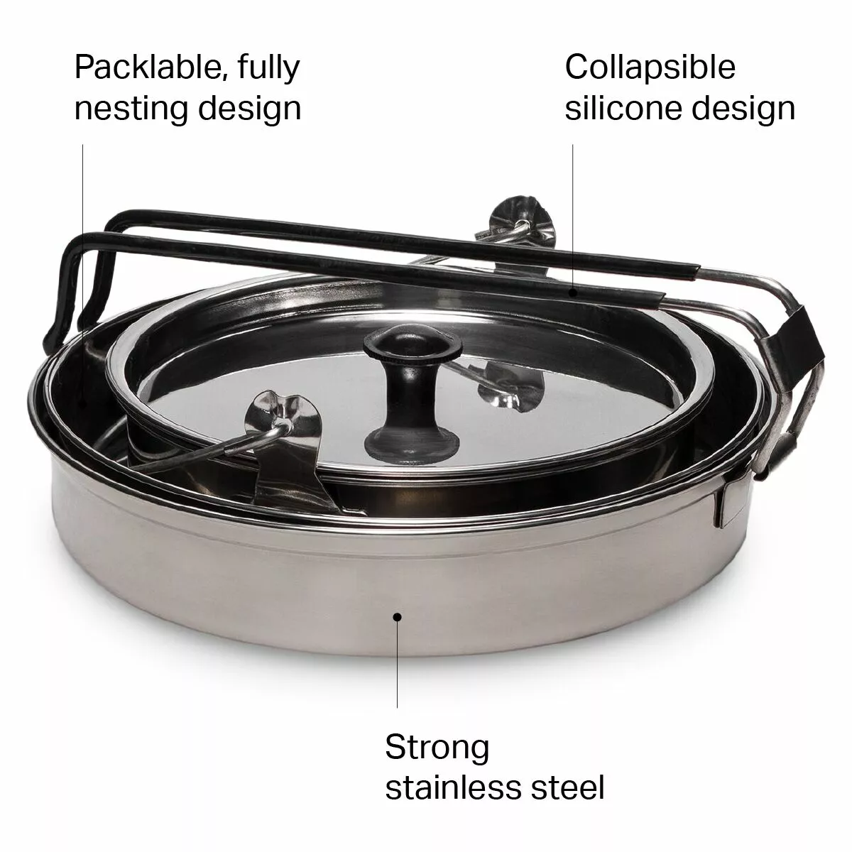 Stoic Stainless Steel Mess Kit 2 Stoic Stainless Steel Mess Kit - Image 2