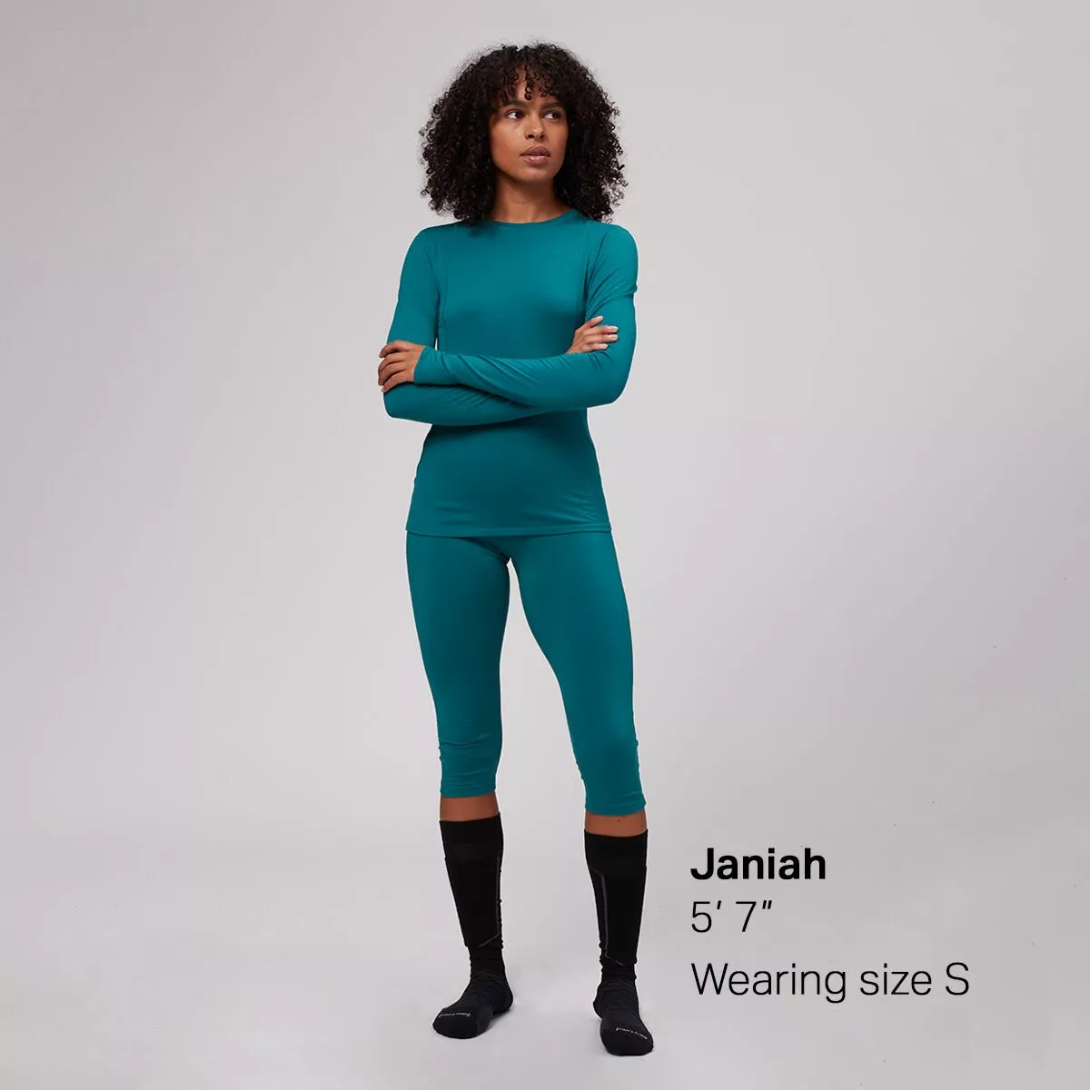 Stoic Merino Blend Calf Length Baselayer Bottom Women's 2 Stoic Merino Blend Calf Length Baselayer Bottom Women's - Image 2
