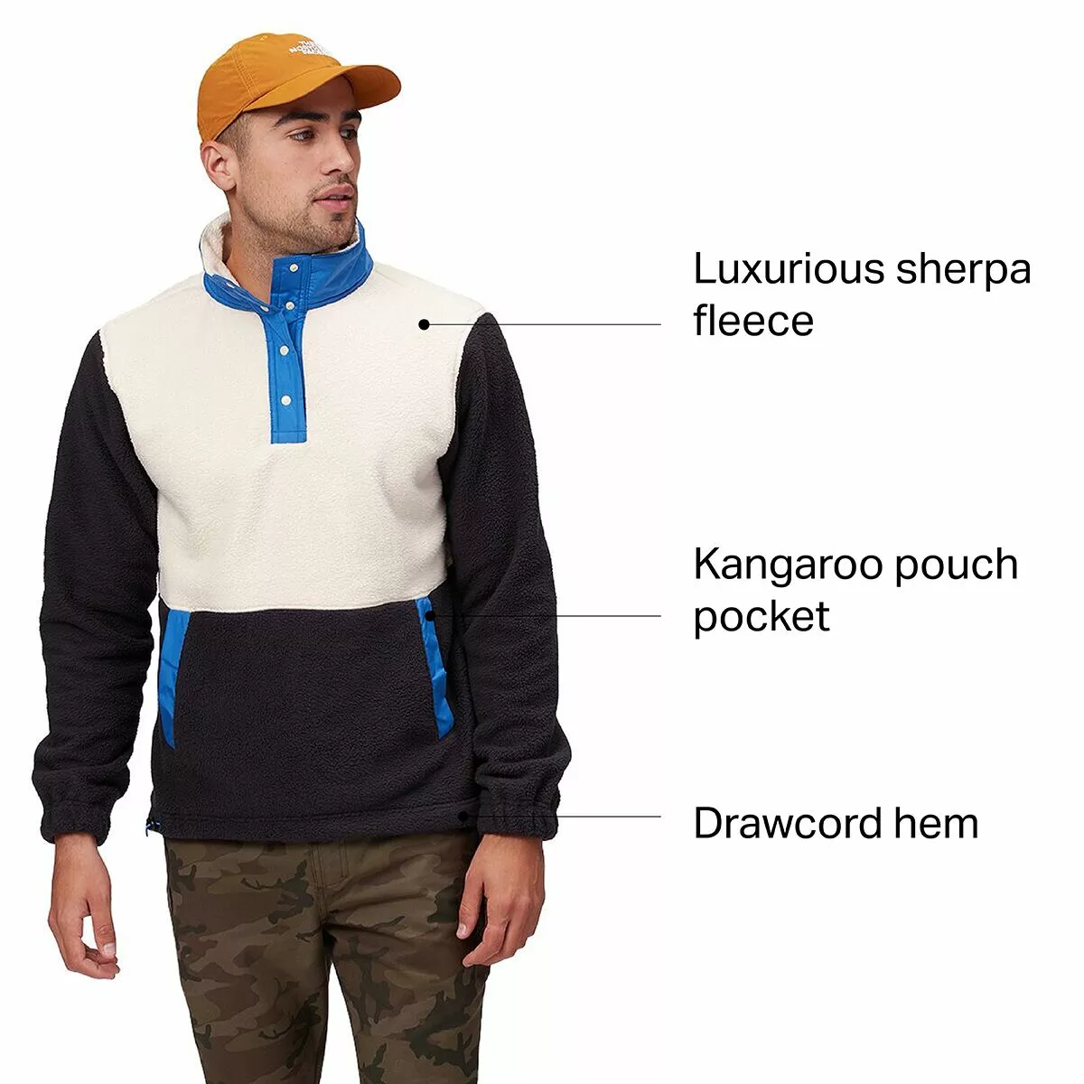 Stoic Sherpa 1/4 Snap Jacket Men's 2 Stoic Sherpa 1/4 Snap Jacket Men's - Image 2