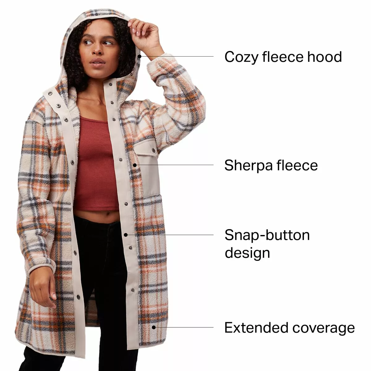 Stoic Sherpa Fleece Parka Women's 2 Stoic Sherpa Fleece Parka Women's - Image 2