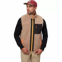 Stoic Reversible Mixed Media Sherpa Vest Men's