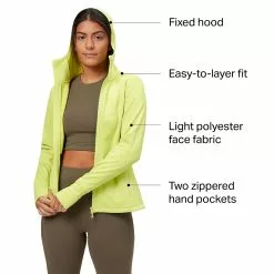 Stoic Tech Fleece Hooded Full Zip Jacket Women's -Stoic Pop Store WILLIM D8